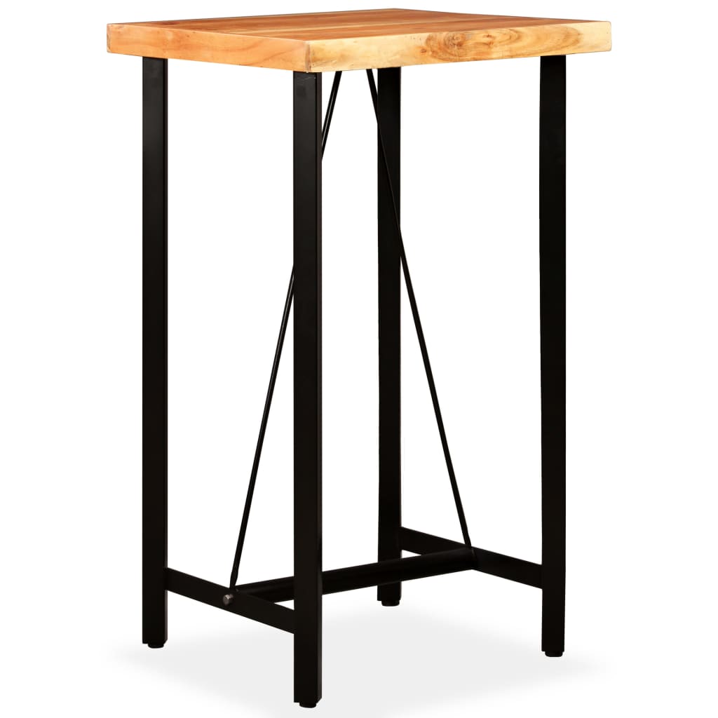 Bar table, solid acacia wood, 60 x 60 x 107 cm