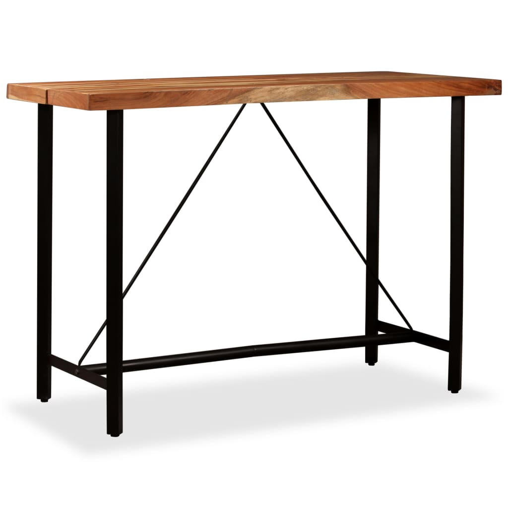 Bar table, solid acacia wood, 150 x 70 x 107 cm