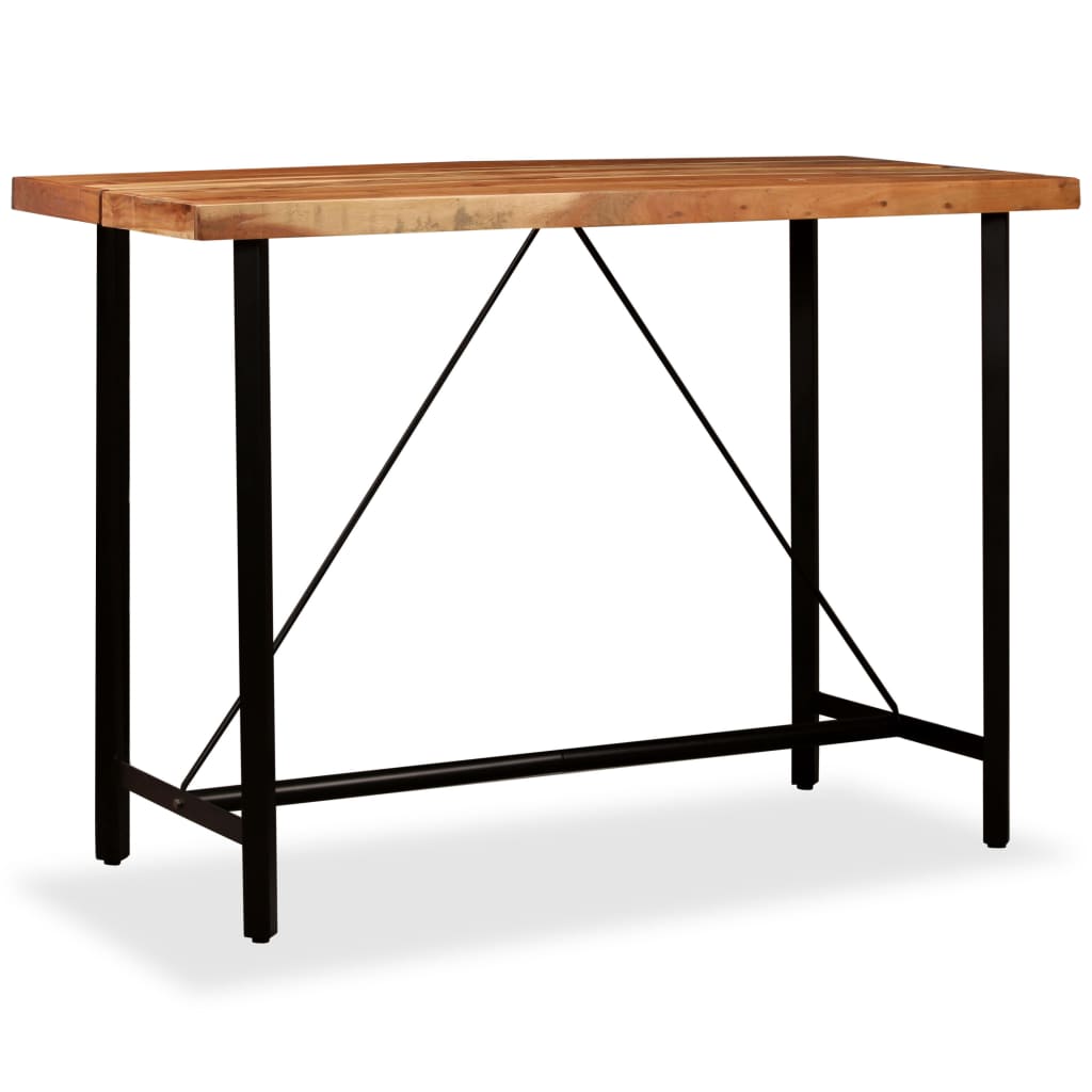 Bar table, solid acacia wood, 150 x 70 x 107 cm