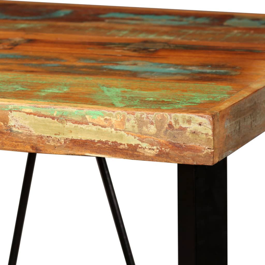 Bar table, 60 x 60 x 107 cm, solid recycled wood