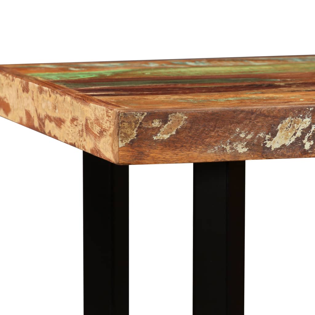 Bar table, 120 x 60 x 107 cm, solid recycled wood