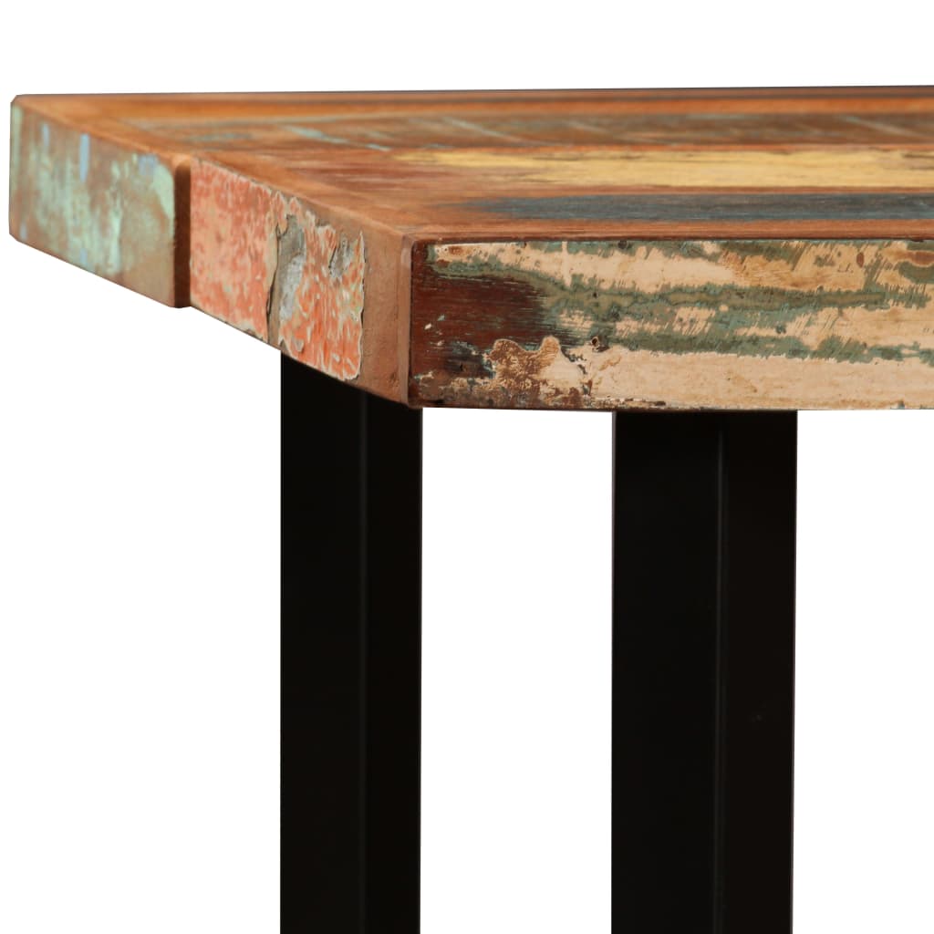 Bar table, 150 x 70 x 107 cm, solid recycled wood