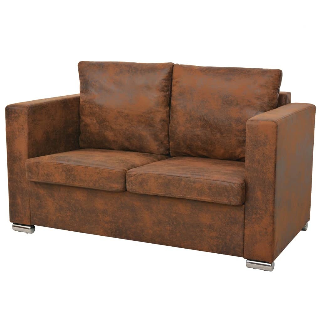 2-piece sofa set Faux suede