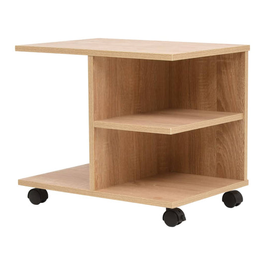 Rolling shelf, 50 x 35 x 42 cm, oak