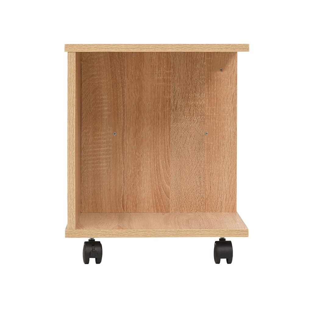 Rolling shelf, 50 x 35 x 42 cm, oak