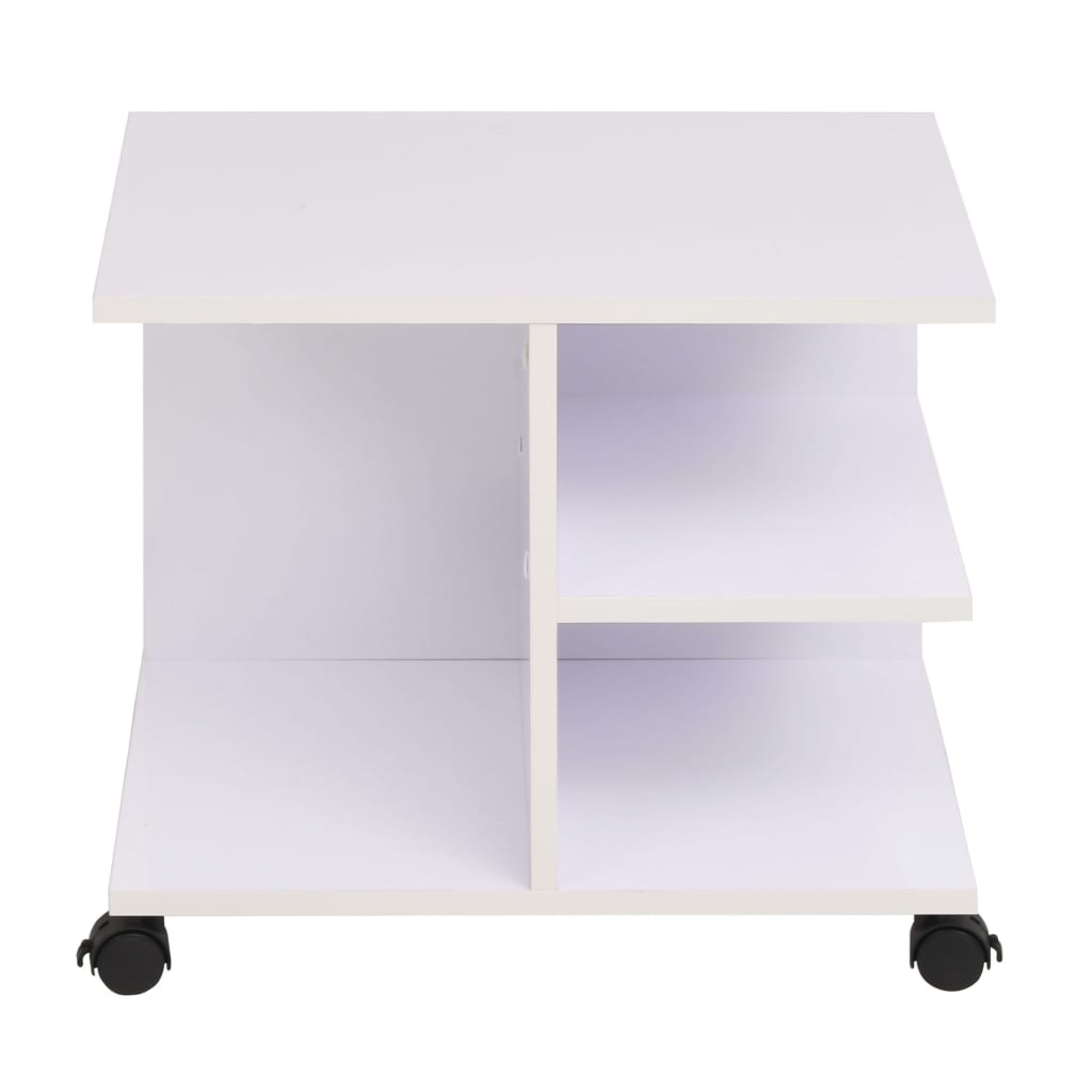 Rolling shelf, 50 x 35 x 42 cm, white