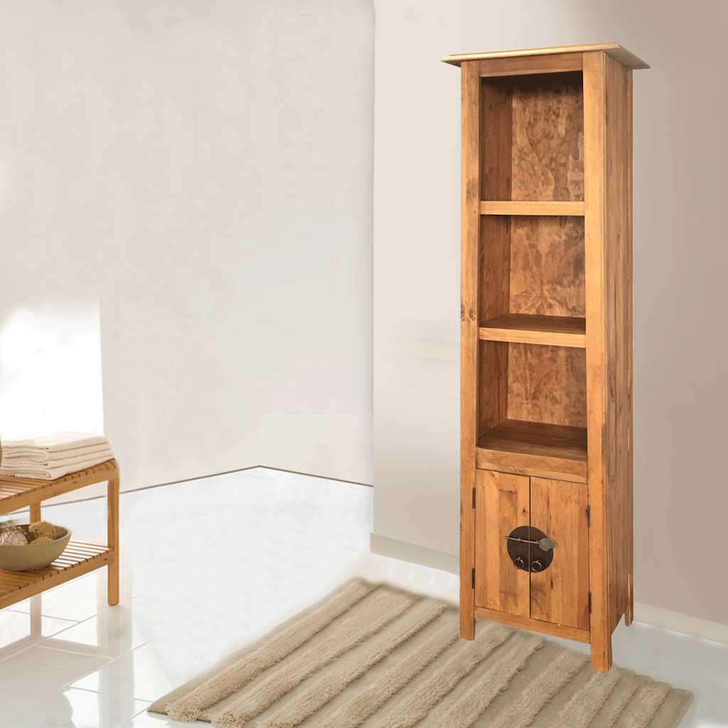 Bathroom cabinet, 48x32x170 cm, solid pine wood