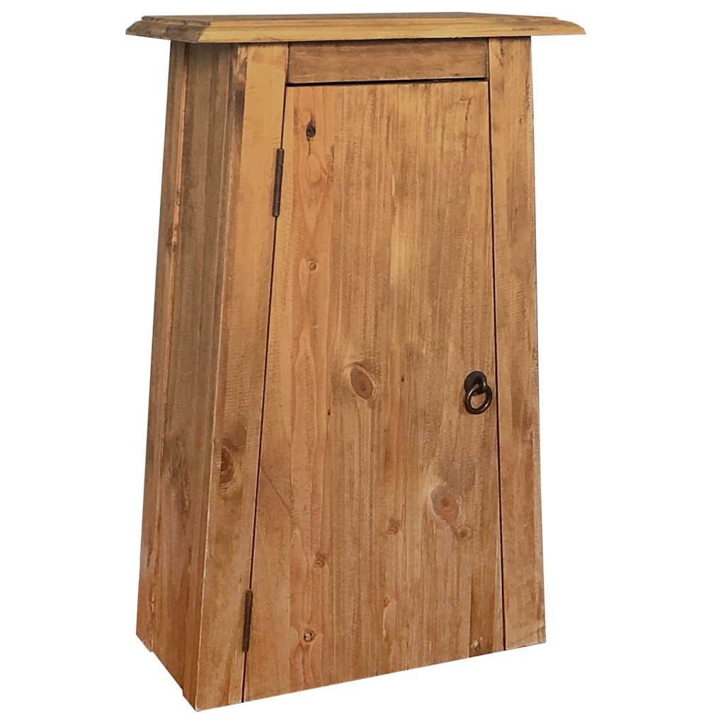 Bathroom wall cabinet, 42x23x70 cm, solid pine wood