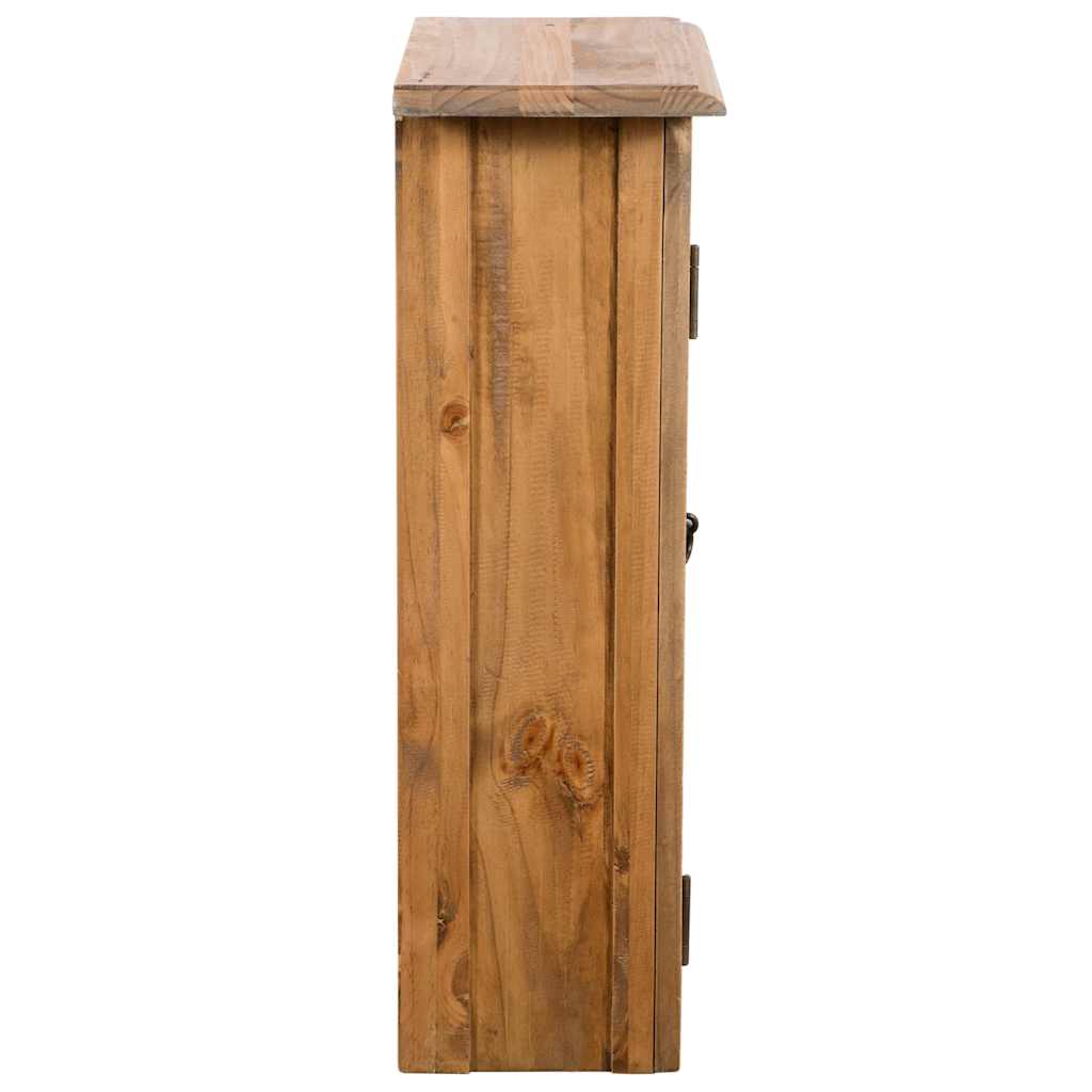 Bathroom wall cabinet, 42x23x70 cm, solid pine wood