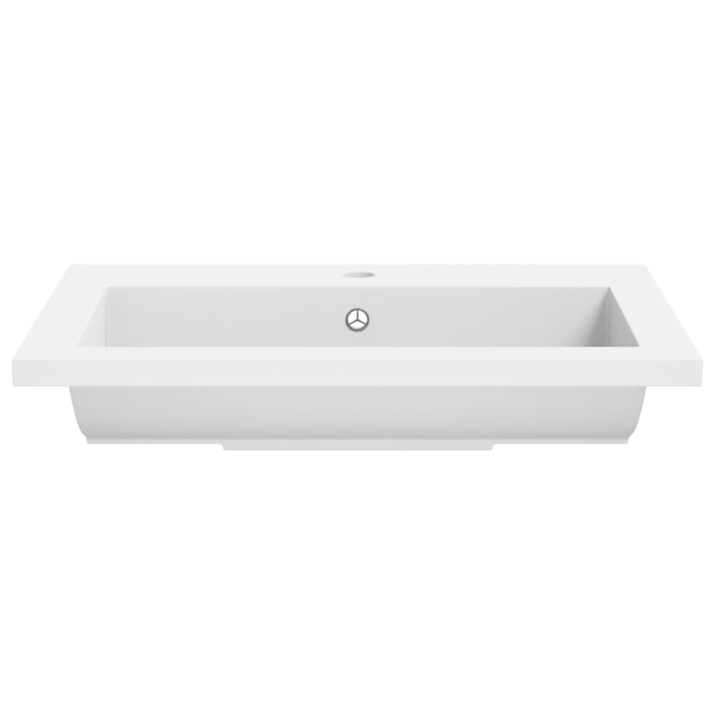 Granite sink, white, 600 x 450 x 120 mm