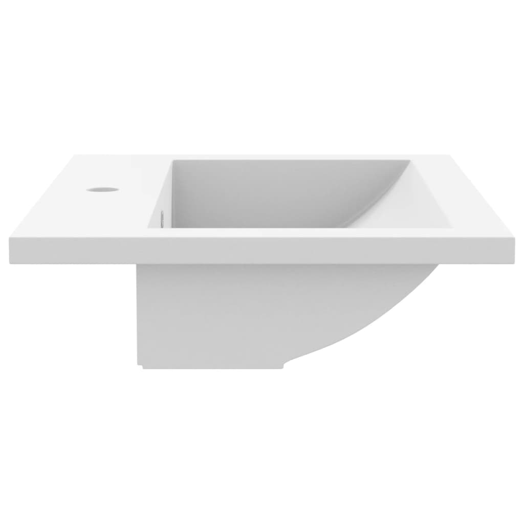 Granite sink, white, 600 x 450 x 120 mm