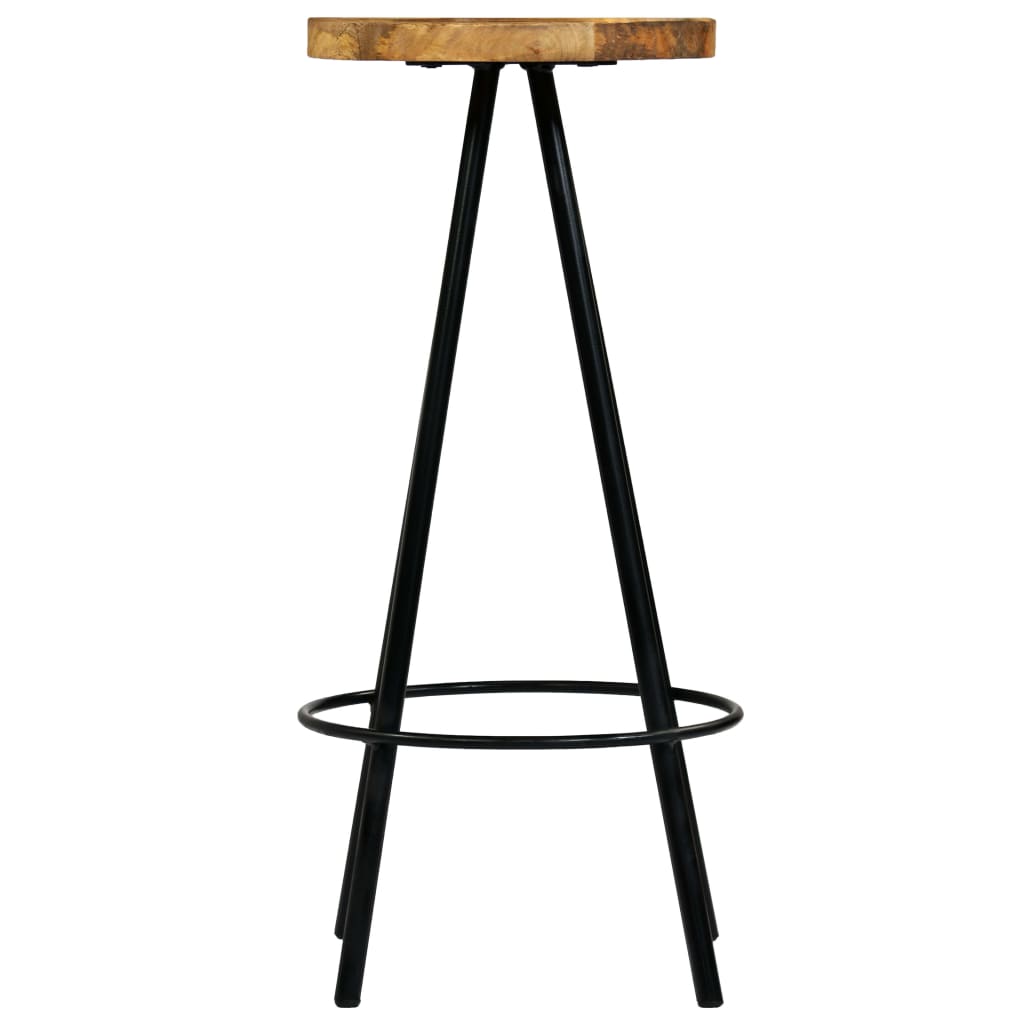 Bar stools, 4 pcs., solid mango wood