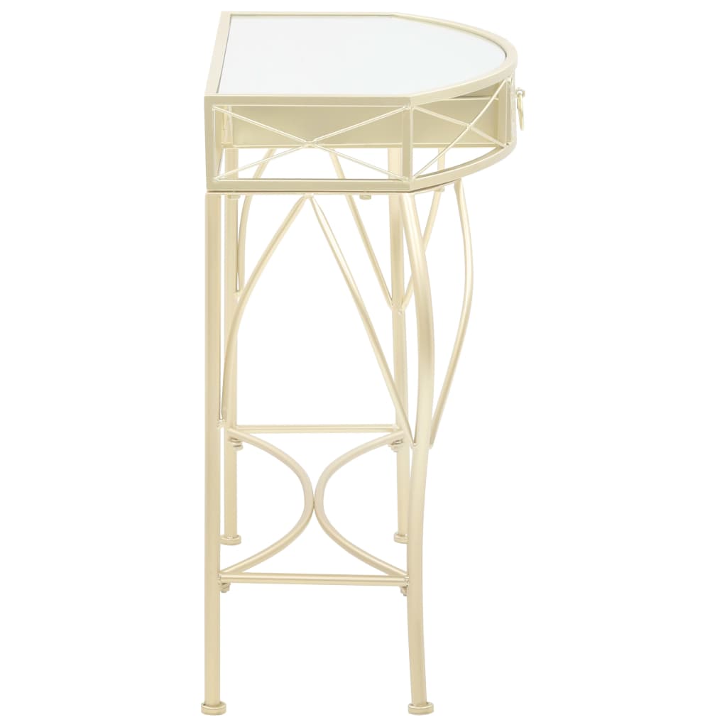 French style side table, gold, 82 x 39 x 76 cm, metal