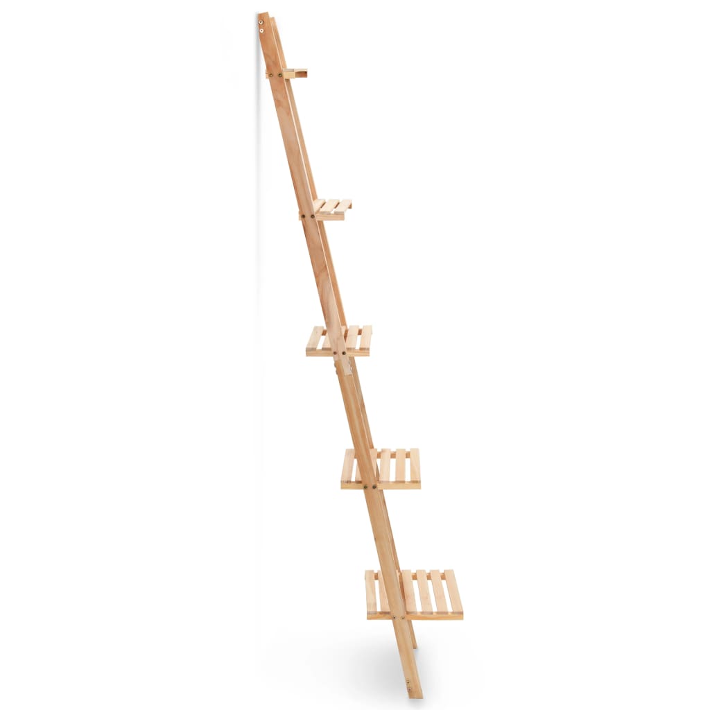 Ladder wall shelf, cedar wood, 41.5 x 30 x 176 cm