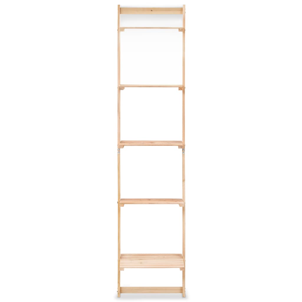 Ladder wall shelf, cedar wood, 41.5 x 30 x 176 cm