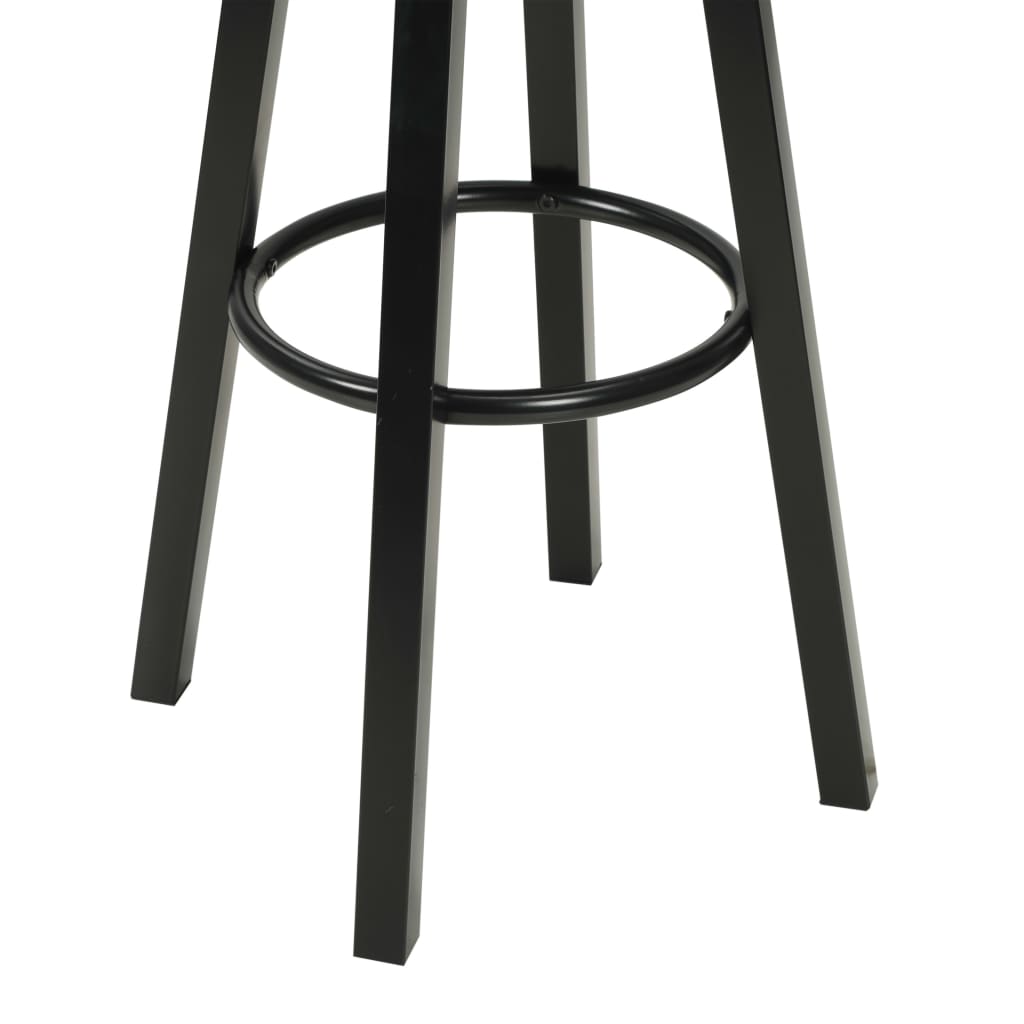 Bar stools, 2 pcs., black, eco-leather