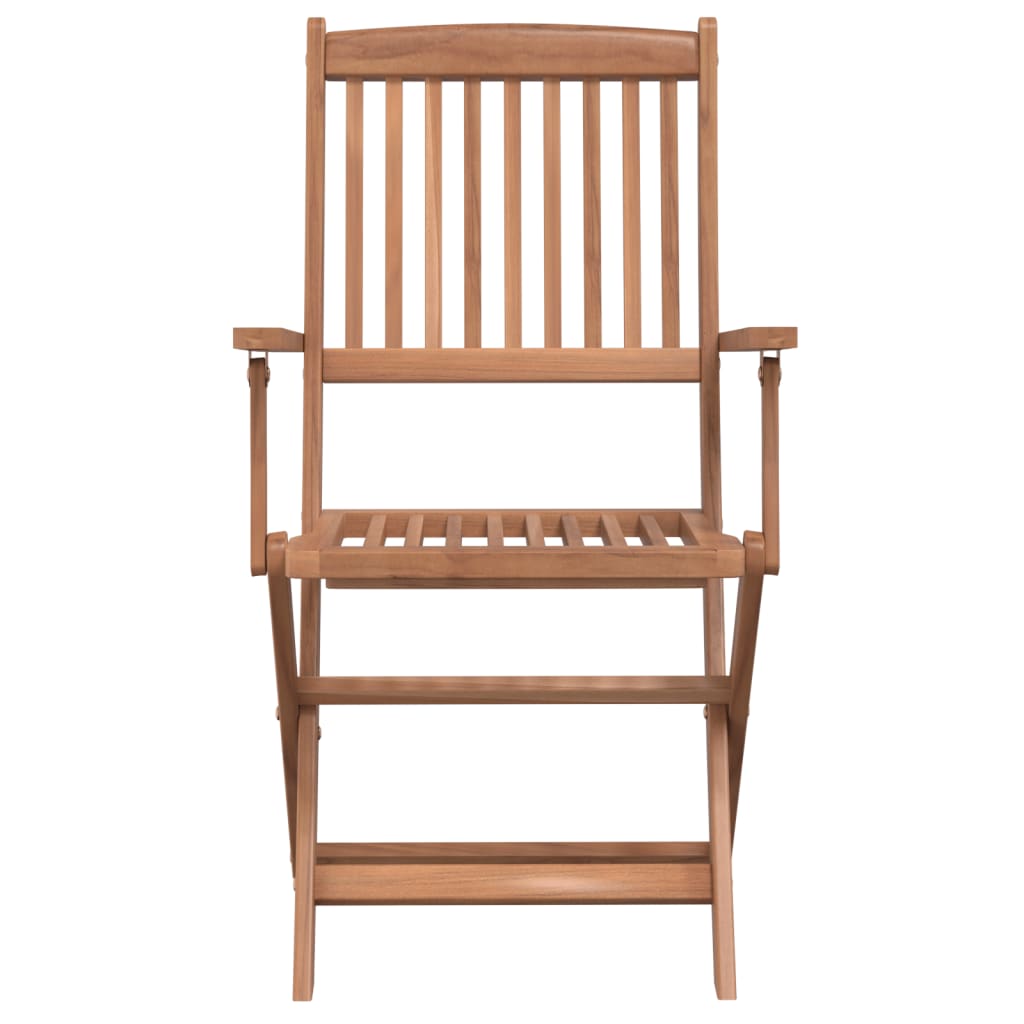 Set mobilier de exterior pliabil, 5 piese, lemn masiv de acacia