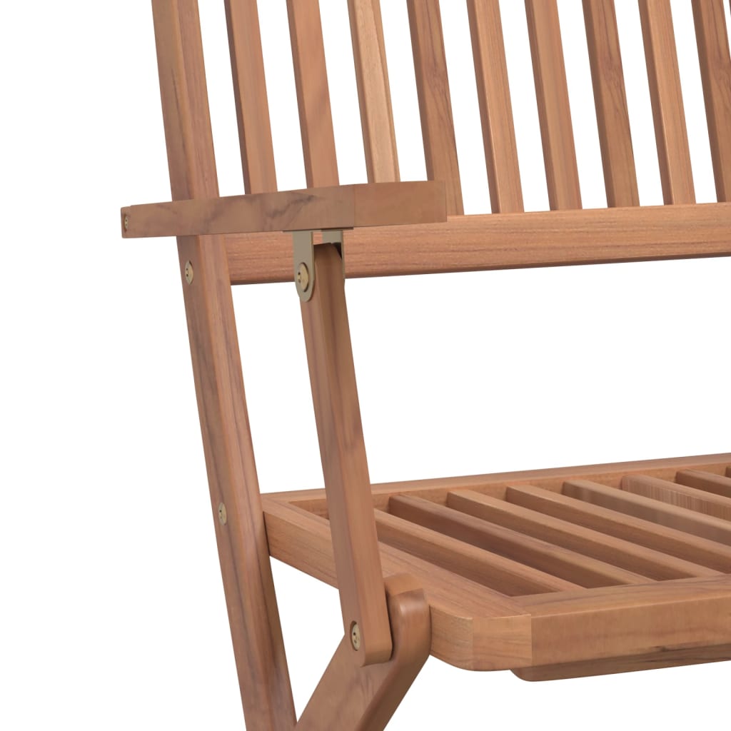 Set mobilier de exterior pliabil, 5 piese, lemn masiv de acacia