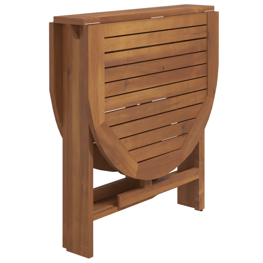 Set mobilier de exterior pliabil, 5 piese, lemn masiv de acacia