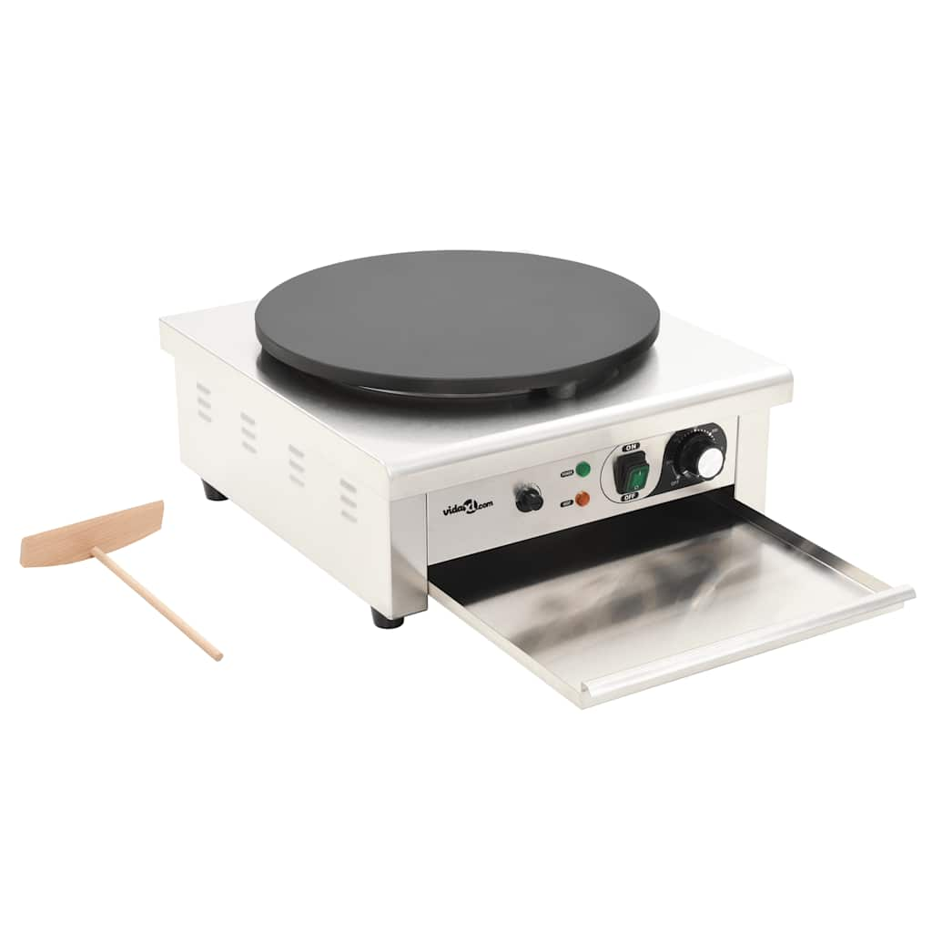 Electric pancake maker with retractable tray, 40 cm, 3000 W