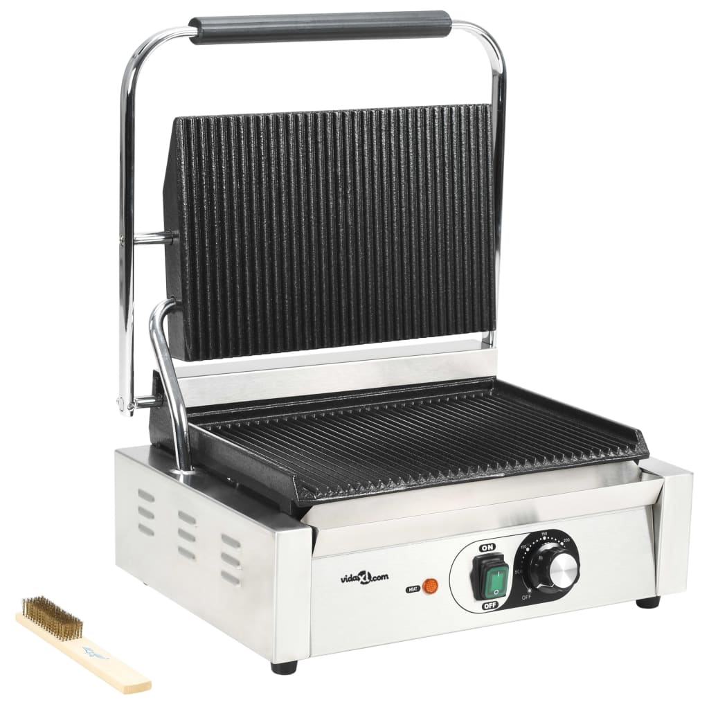 Grill Panini cu striații, 43x30,5x20 cm, 2200 W