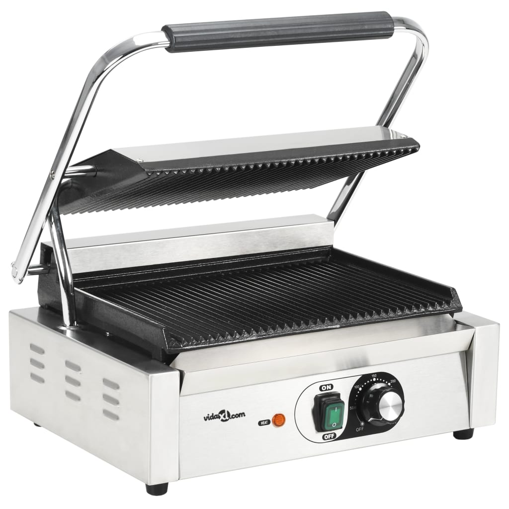 Panini Grill with ribs, 43x30.5x20 cm, 2200 W