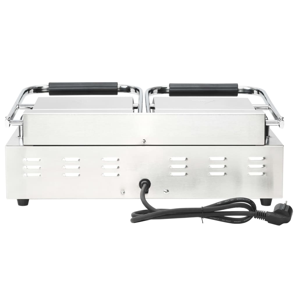 Double Panini Grill with Ribs, 57x30.5x20 cm, 3600 W