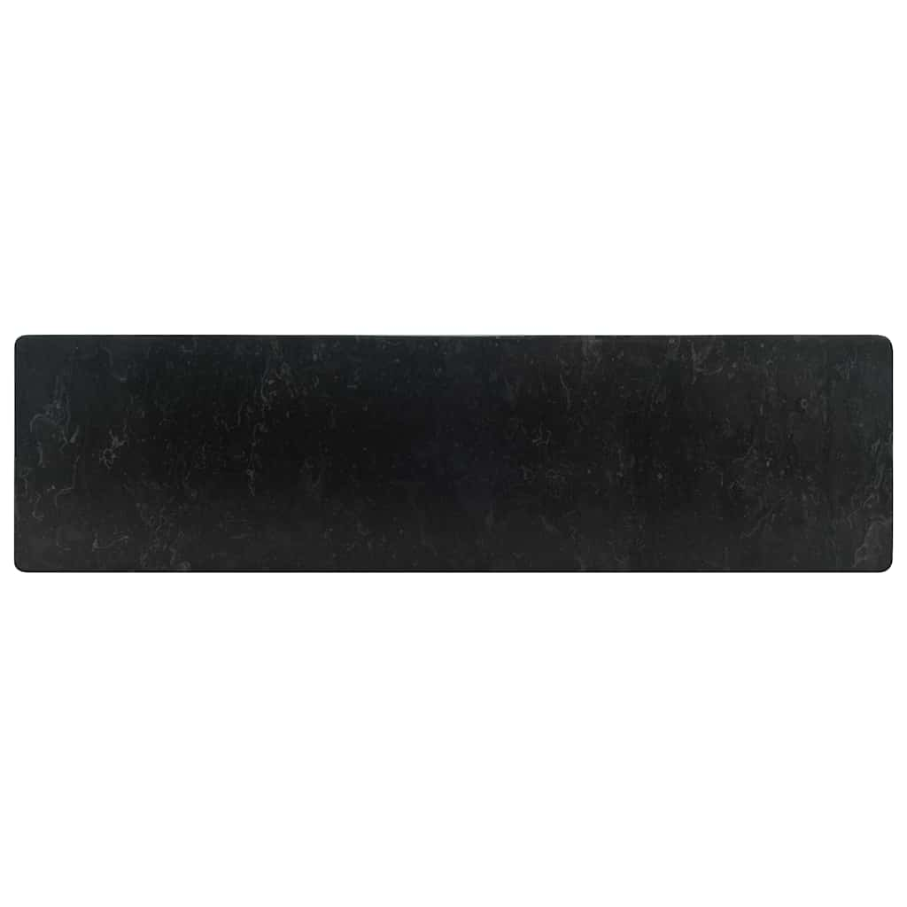 Sink, high-gloss black, 45x30x12 cm, marble