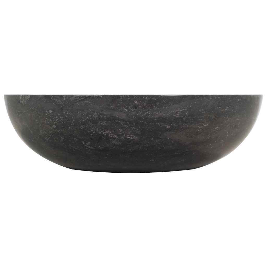 Sink, black, 40 x 12 cm, marble