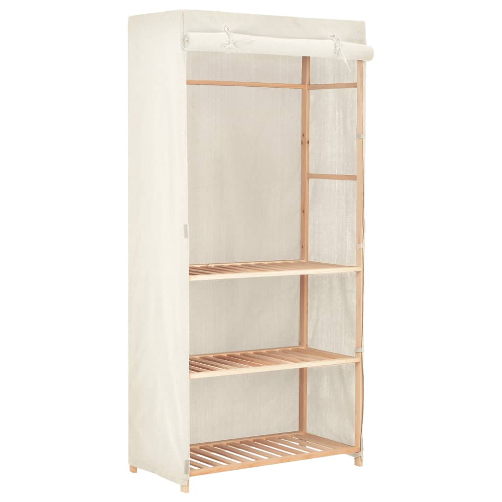 Wardrobe with 3 shelves, 79 x 40 x 170 cm