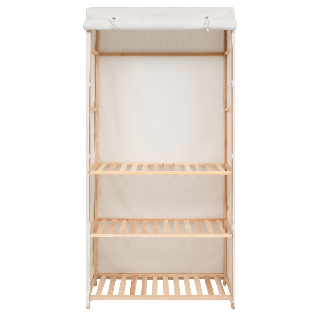 Wardrobe with 3 shelves, 79 x 40 x 170 cm