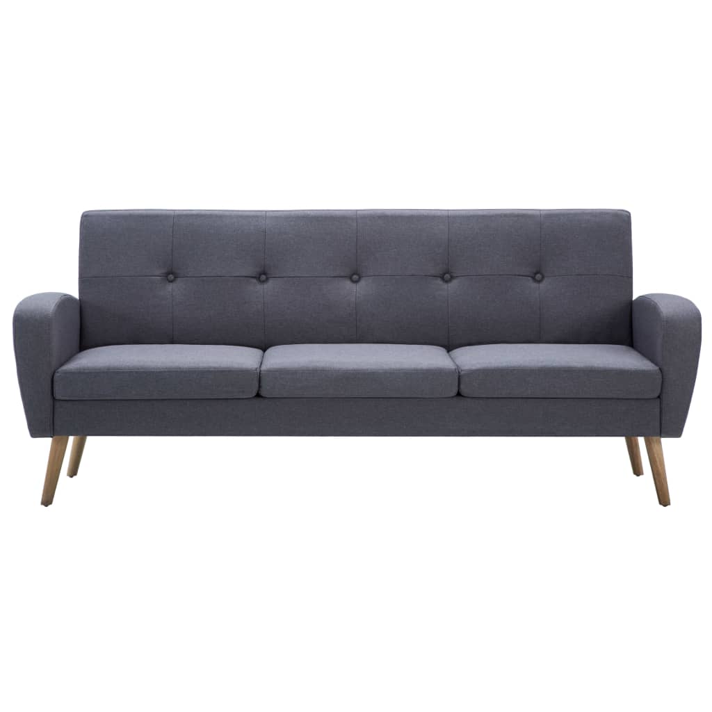 3-seater sofa, fabric, light gray