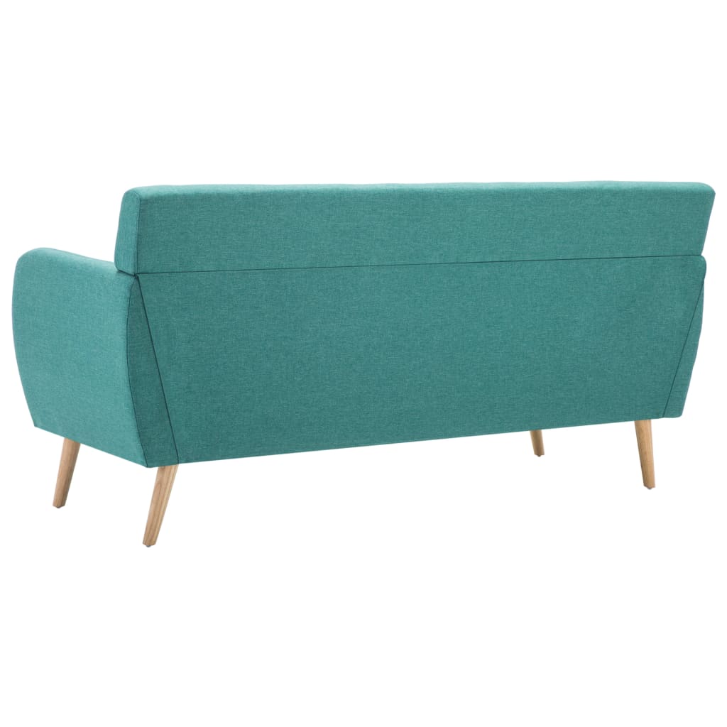 3-seater sofa, textile upholstery, 172x70x82 cm, green