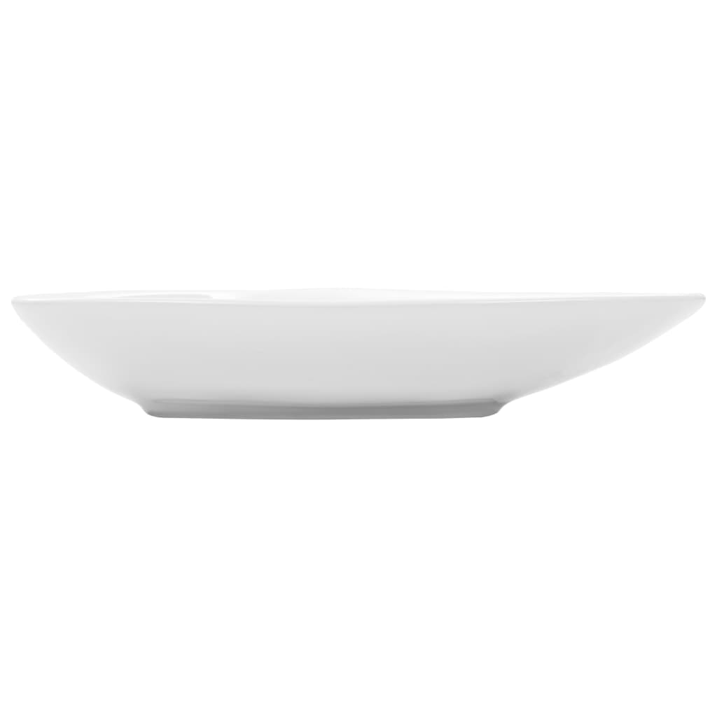 Ceramic sink, white, 645 x 455 x 115 mm, triangle