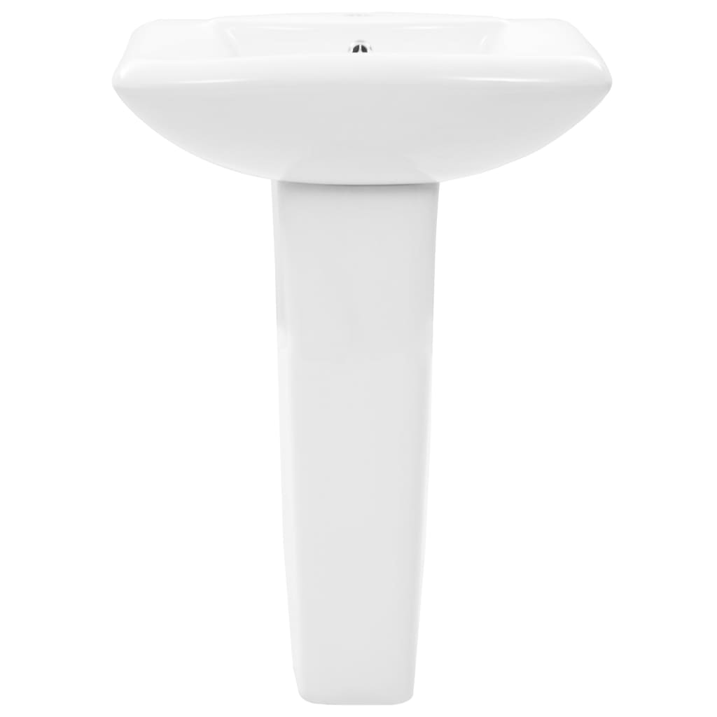 Pedestal washbasin, white, 580 x 470 x 200 mm, ceramic