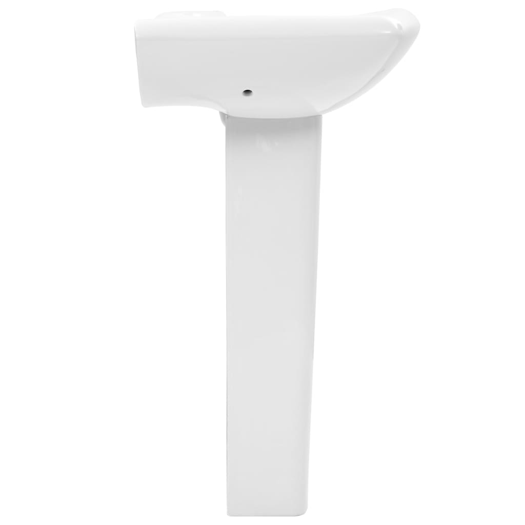 Pedestal washbasin, white, 580 x 470 x 200 mm, ceramic