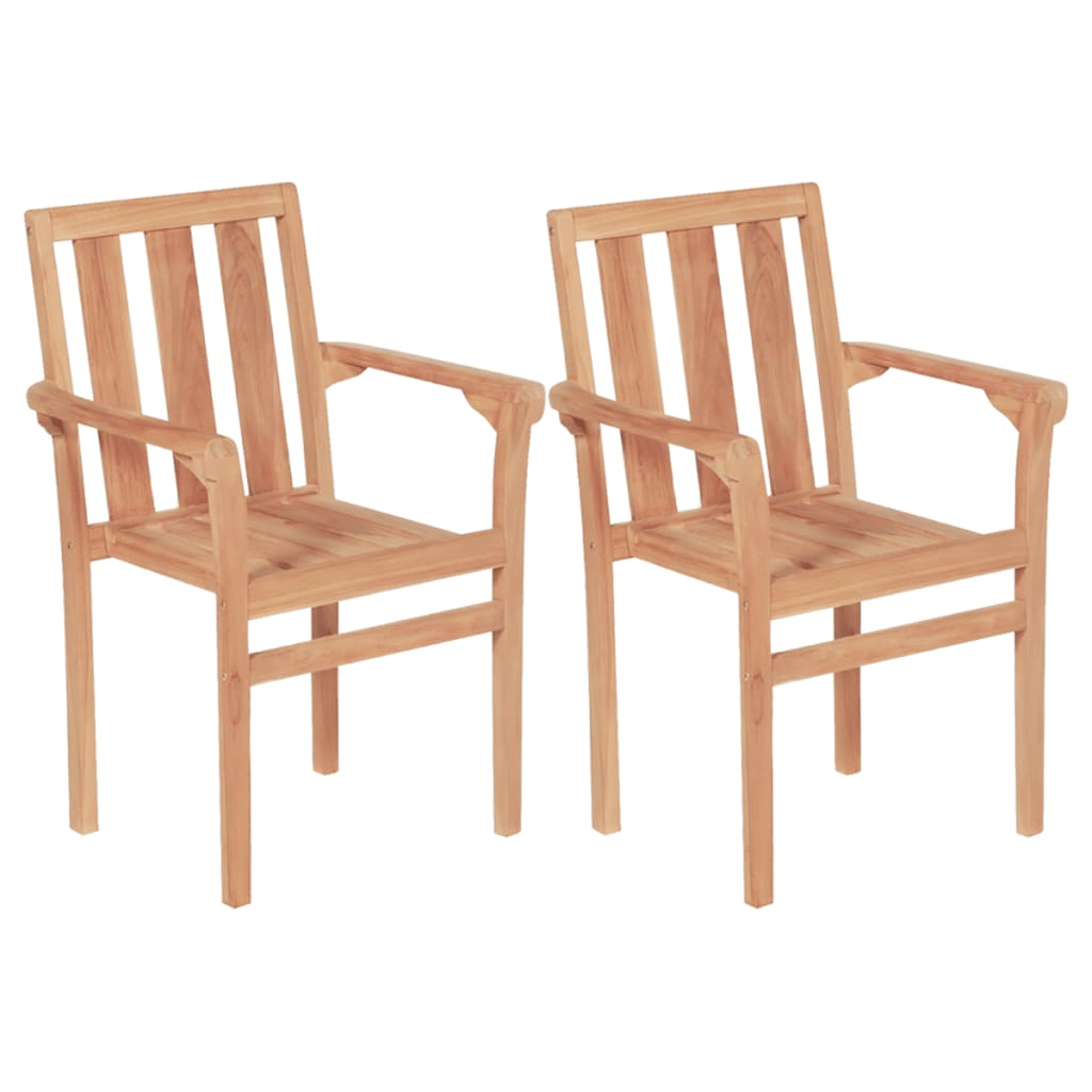 Bistro furniture set, 3 pieces, solid teak wood