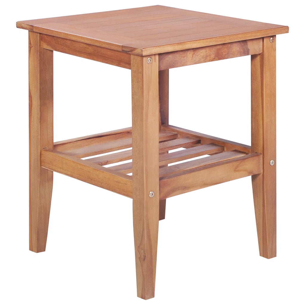 Set mobilier de bistro, 3 piese, lemn masiv de tec