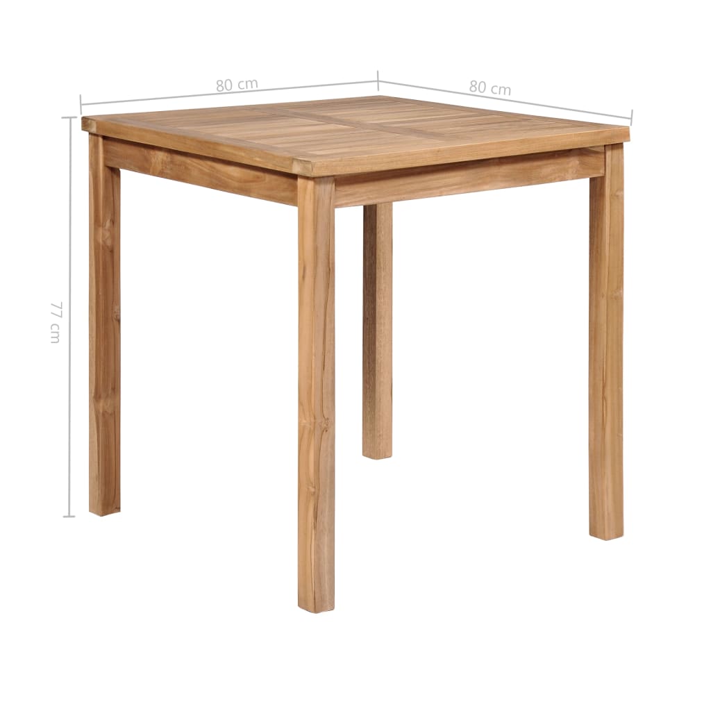 Set mobilier de exterior, 5 piese, lemn masiv de tec