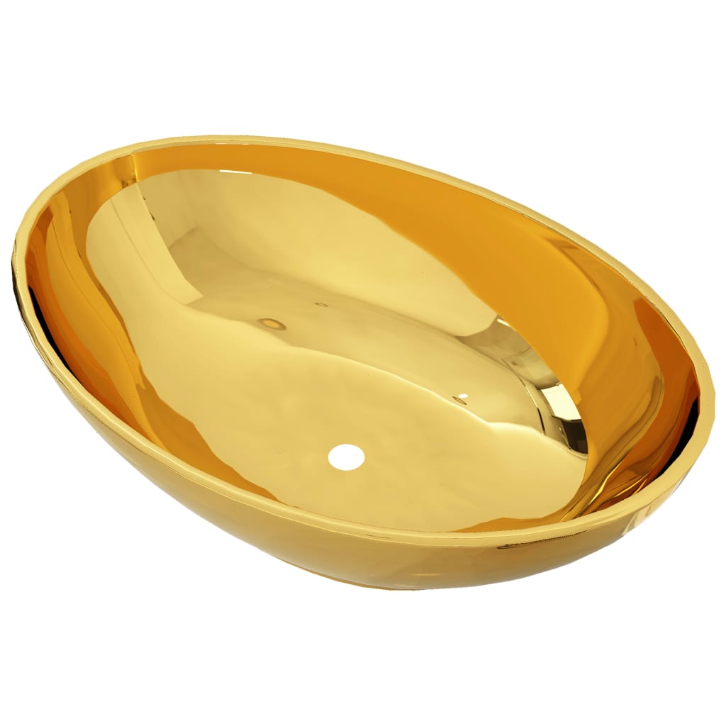 Sink, gold, 40x33x13.5 cm, ceramic