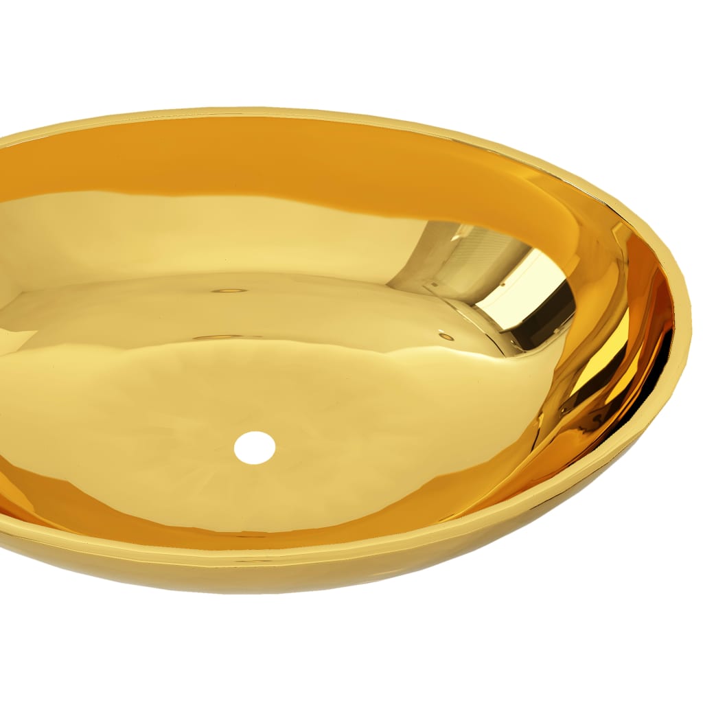 Sink, gold, 40x33x13.5 cm, ceramic