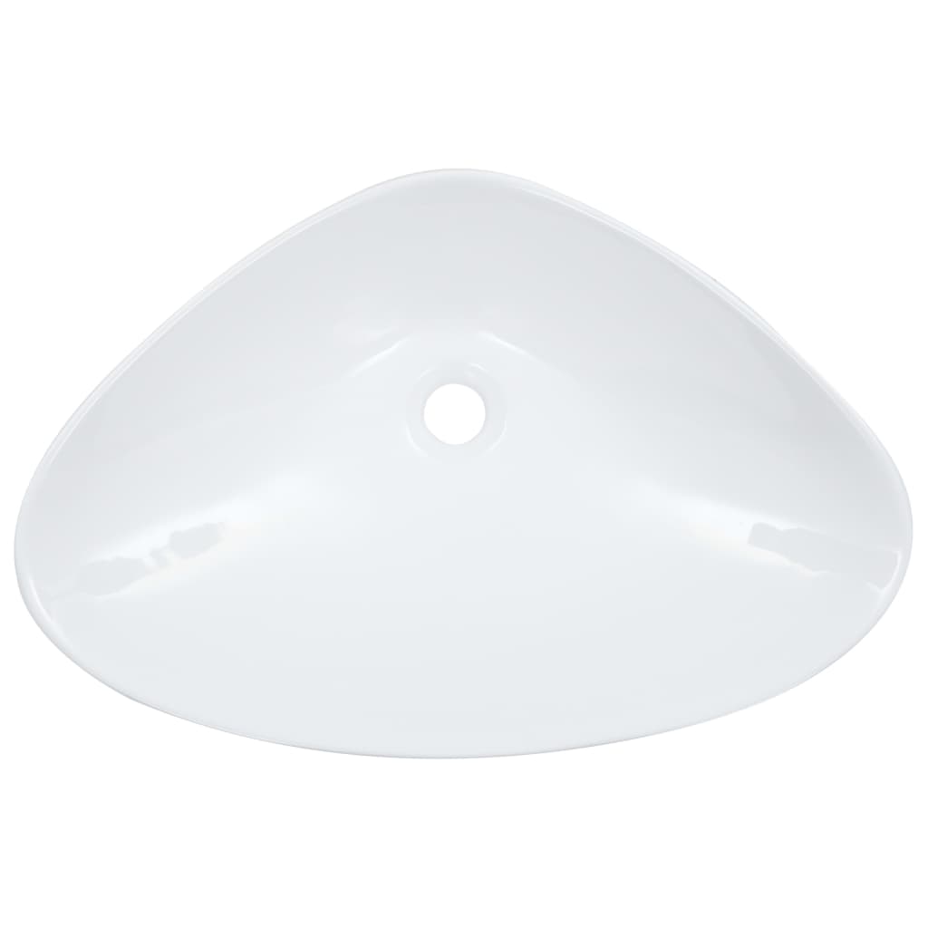 Bathroom sink, white, 58.5 x 39 x 14 cm, ceramic