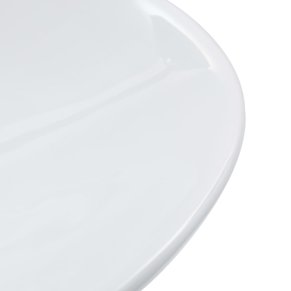 Bathroom sink, white, 58.5 x 39 x 14 cm, ceramic