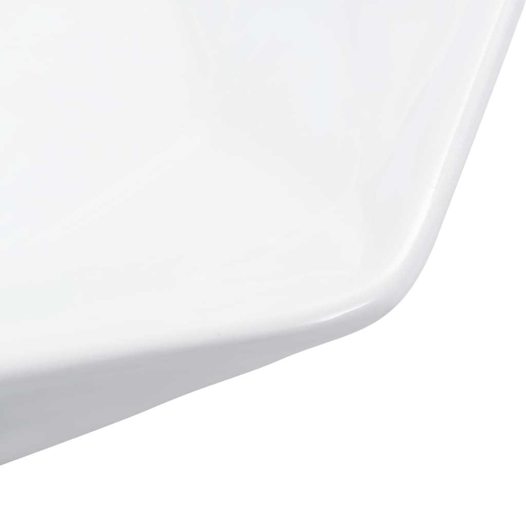 Bathroom sink, white, 41 x 36.5 x 12 cm, ceramic