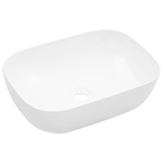 Bathroom sink, white, 45.5 x 32 x 13 cm, ceramic