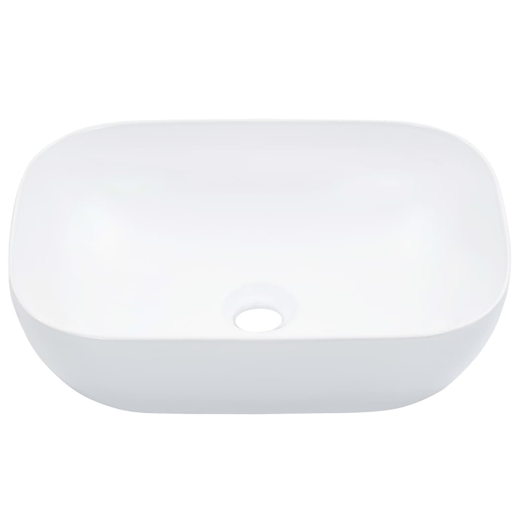 Bathroom sink, white, 45.5 x 32 x 13 cm, ceramic