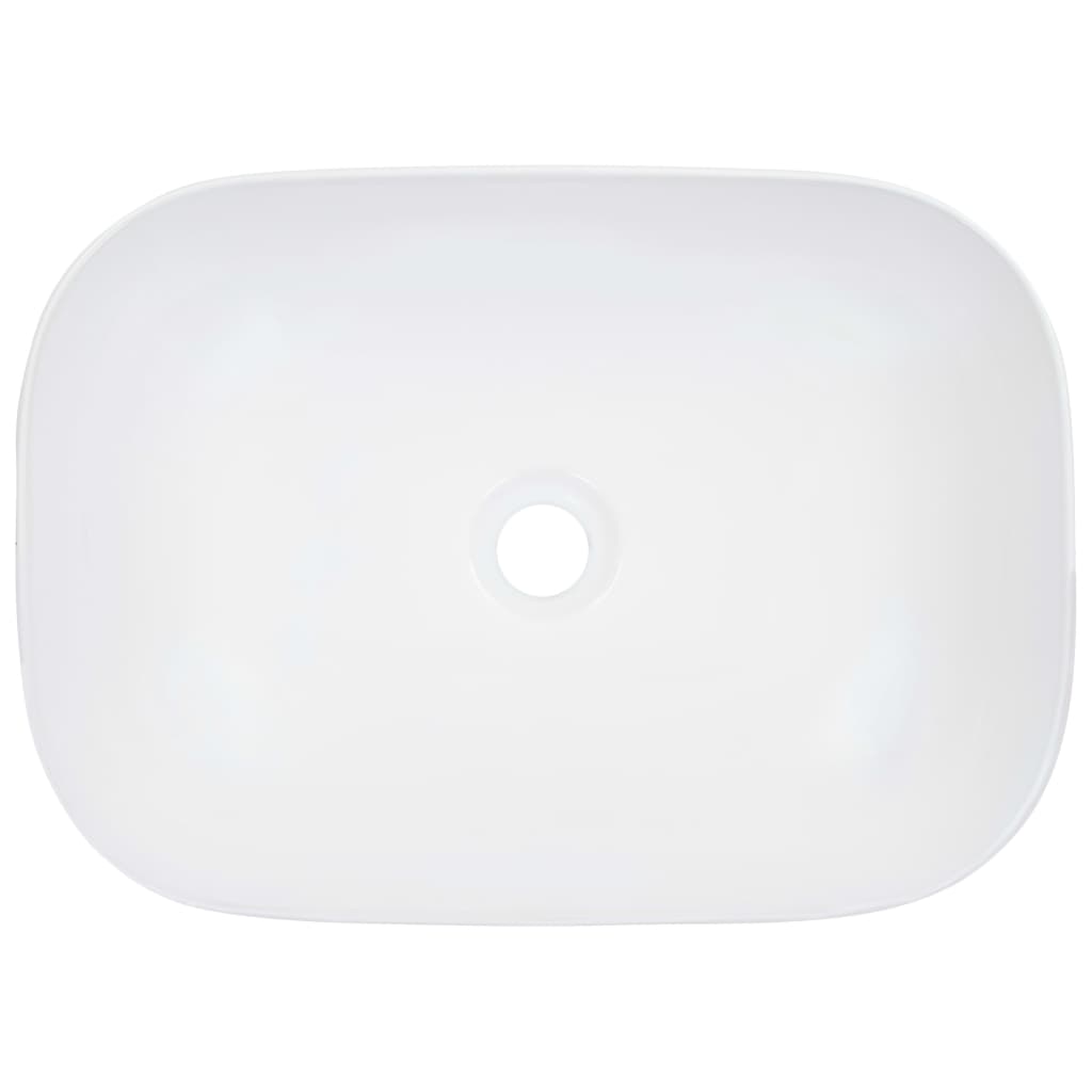 Bathroom sink, white, 45.5 x 32 x 13 cm, ceramic