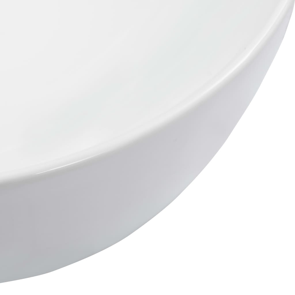 Bathroom sink, white, 42.5x42.5x14.5 cm, ceramic