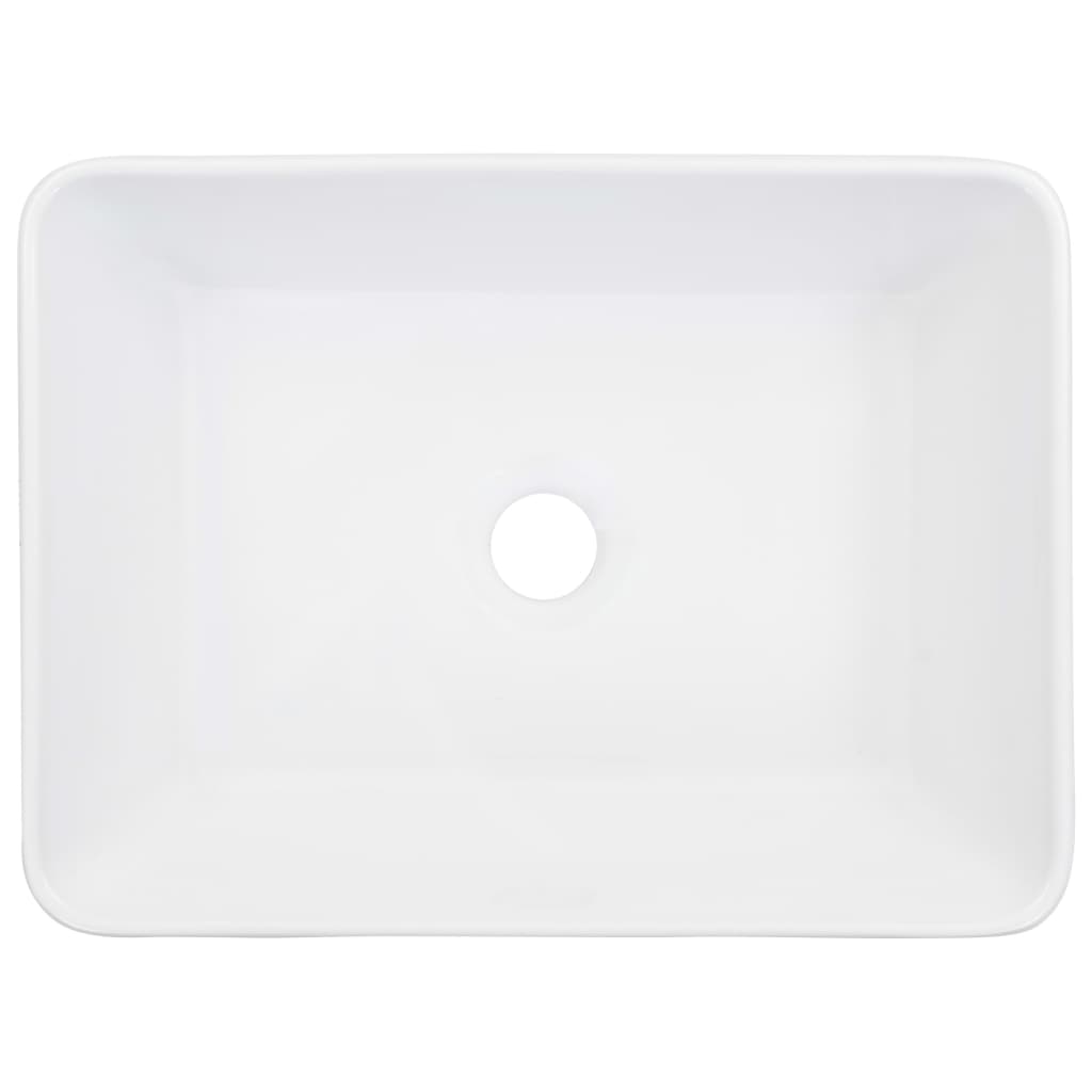 Bathroom sink, white, 40 x 30 x 13 cm, ceramic