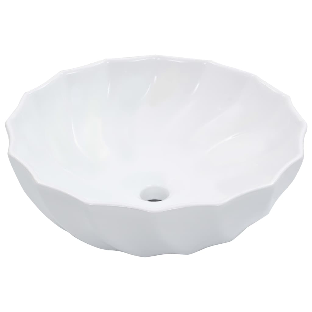 Bathroom sink, white, 46 x 17 cm, ceramic